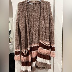 multi coloured fleece sweater